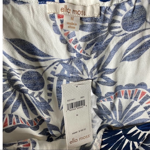 Ella Moss Tadala Cold Shoulder Dress White Size M - Picture 5 of 6